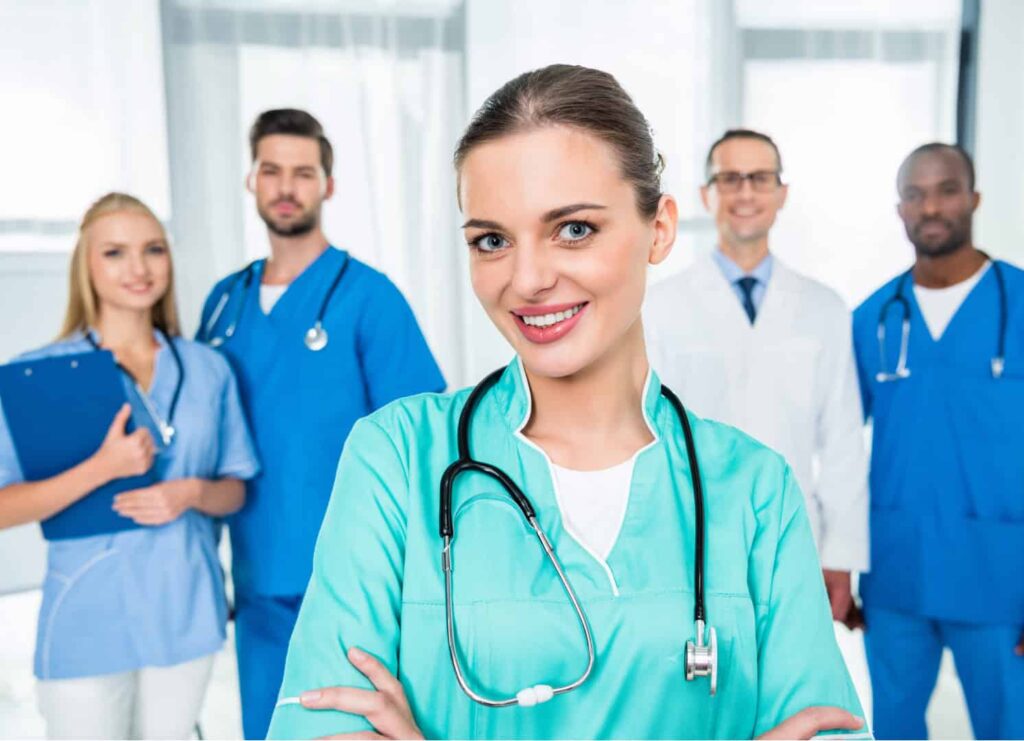 Group photos of medical professionals
